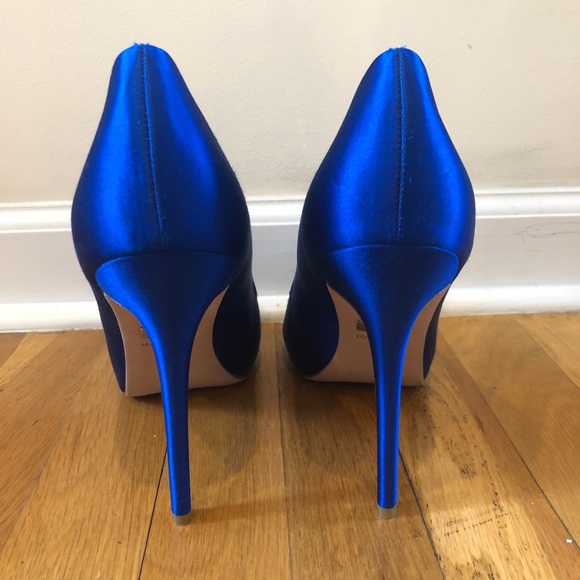Badgley Mischka women’s Blue Lissa open toe pump - Picture 3 of 5